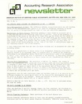 Accounting Research Association Newsletter, Volume V, Number 9, November 8, 1972