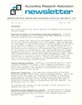 Accounting Research Association Newsletter, Volume VI, Number 3, April 10, 1973