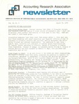 Accounting Research Association Newsletter, Volume VI, Number 5, August 31, 1973