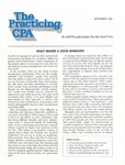 Practicing CPA, vol. 6 no. 9, September 1982 by American Institute of Certified Public Accountants (AICPA)