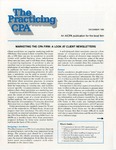 Practicing CPA, vol. 14 no. 12, December 1990 by American Institute of Certified Public Accountants (AICPA)