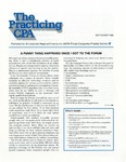 Practicing CPA, vol. 20 no. 9, September 1996 by American Institute of Certified Public Accountants (AICPA)