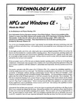 HPCs and Windows CE - Worth the Wait?; Technology Alert, Vol. 97, No. 1, January 1997 by Jon Brademeyer and Wayne Harding