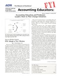 Accounting Educators: FYI, Volume 2, Number 3, January, 1991 by American Institute of Certified Public Accountants. Relations with Educators Division