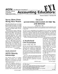 Accounting Educators: FYI, Volume 3, Number 2, November, 1991
