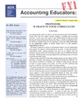 Accounting Educators: FYI, Volume 5, Number 3, January, 1994