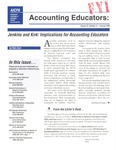 Accounting Educators: FYI, Volume 6, Number 3, January 1995 by American Institute of Certified Public Accountants. Academic and Career Development Division