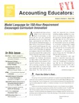 Accounting Educators: FYI, Volume 6, Number 4, March 1995 by American Institute of Certified Public Accountants. Academic and Career Development Division