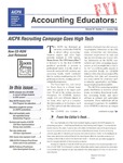 Accounting Educators: FYI, Volume 7, Number3, January 1996 by American Institute of Certified Public Accountants. Academic and Career Development Division