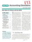 Accounting Educators: FYI, Volume 7, Number 5, May 1996 by American Institute of Certified Public Accountants. Academic and Career Development Division