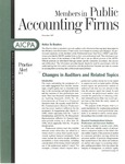 Practice Alert 97-3: Changes in Auditors and Related Topics; Members in Public Accounting Firms, November 1997