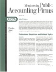 Practice Alert 98-2: Professional Skepticism and Related Topics; Members in Public Accounting Firms, September 1998