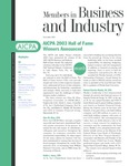 Members in Business and Industry, November 2003 by American Institute of Certified Public Accountants (AICPA)