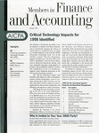 Members in Finance and Accounting, January 1998