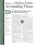 Members in Medium Public Accounting Firms, April 1997