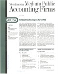 Members in Medium Public Accounting Firms, January 1998