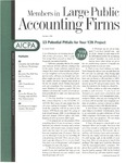 Members in Large Public Accounting Firms, October 1998