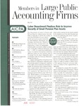 Members in Large Public Accounting Firms, May 2001