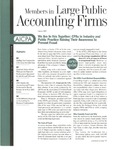 Members in Large Public Accounting Firms, January 2003 by American Institute of Certified Public Accountants (AICPA)