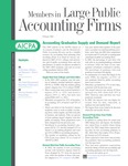 Members in Large Public Accounting Firms, February 2004 by American Institute of Certified Public Accountants (AICPA)
