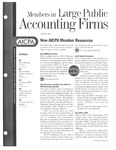 Members in Large Public Accounting Firms, September 2005 by American Institute of Certified Public Accountants (AICPA)