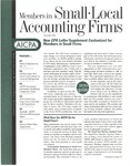 Members in Small Local Public Accounting Firms, November 1996 by American Institute of Certified Public Accountants (AICPA)