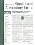 Members in Small Local Public Accounting Firms, May 2001