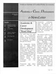 Academic & Career Development e-Newsletter, Edition 2, April 16, 2001