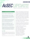 AcSec Update, Volume 1, Number 1, June 1996 by American Institute of Certified Public Accountants. Accounting Standards Executive Committee