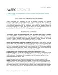 AcSec Update, Volume 5, Number 3 April 2001