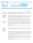 Total Tips! October 1991 by American Institute of Certified Public Accountants (AICPA)