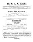 C. P. A. Bulletin, No. 10, September 1, 1922