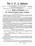 C. P. A. Bulletin, No. 13, December 1, 1922
