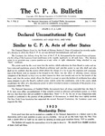 C. P. A. Bulletin, Vol. 2, No. 1, January 1, 1923