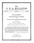 C. P. A. Bulletin, Vol. 7, No. 5, May 1, 1928 by National Association of Certified Public Accountants