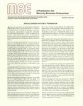 MBE, A Publication for Minority Business Enterprises, Winter 1984-85
