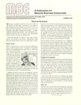 MBE, A Publication for Minority Business Enterprises, Summer 1985