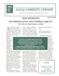 Legal Liability Update, Volume 1, Number 3, October 1994