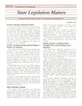 State Legislation Matters, Volume 1, Number 1, Summer 1989