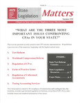 State Legislation Matters, Volume 7, Number 1, Summer 1995