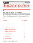 State Legislation Matters, Volume 8, Number 1, Summer 1996 by American Institute of Certified Public Accountants (AICPA)