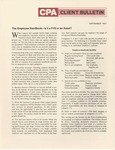 CPA Client Bulletin, September 1977 by American Institute of Certified Public Accountants (AICPA)