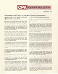 CPA Client Bulletin, December 1977