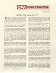 CPA Client Bulletin, November 1978