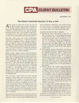 CPA Client Bulletin, December 1978
