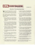CPA Client Bulletin, December 1979 by American Institute of Certified Public Accountants (AICPA)