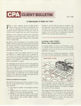 CPA Client Bulletin, July 1980 by American Institute of Certified Public Accountants (AICPA)