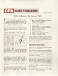 CPA Client Bulletin, September 1980 by American Institute of Certified Public Accountants (AICPA)