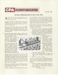 CPA Client Bulletin, October 1980 by American Institute of Certified Public Accountants (AICPA)