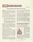 CPA Client Bulletin, March 1981 by American Institute of Certified Public Accountants (AICPA)